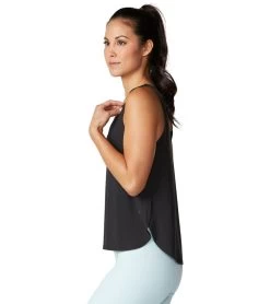 Tavi Twist Shoulder Tank Ebony