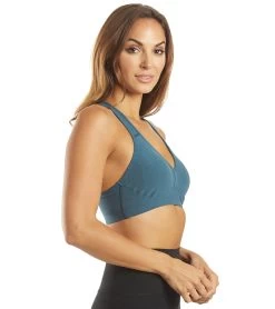 Beyond Yoga Spacedye Lift Your Spirits Yoga Sports Bra Stellar Blue