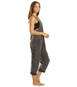 Free People Hot Shot Onesie Black