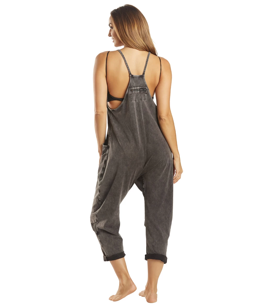 Free People Hot Shot Onesie Black - Image 2