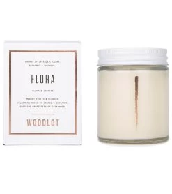 Woodlot Flora Candle, 8 Oz White