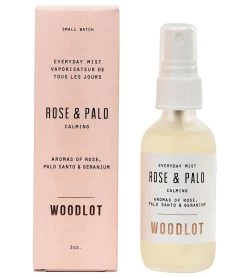 Woodlot Rose + Palo Santo Everyday Mist, 2 Oz Pink