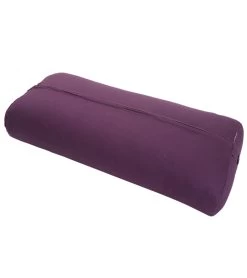 Everyday Yoga Low Impact Cotton Rectangular Yoga Bolster Plum