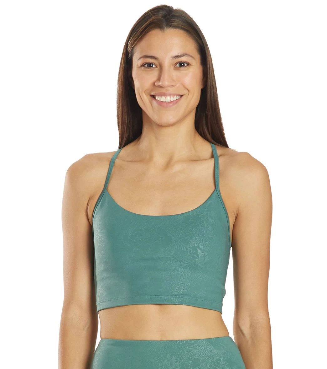 Marika Ivy Sports Bra Blue Spruce Wildflower Emboss - Image 5