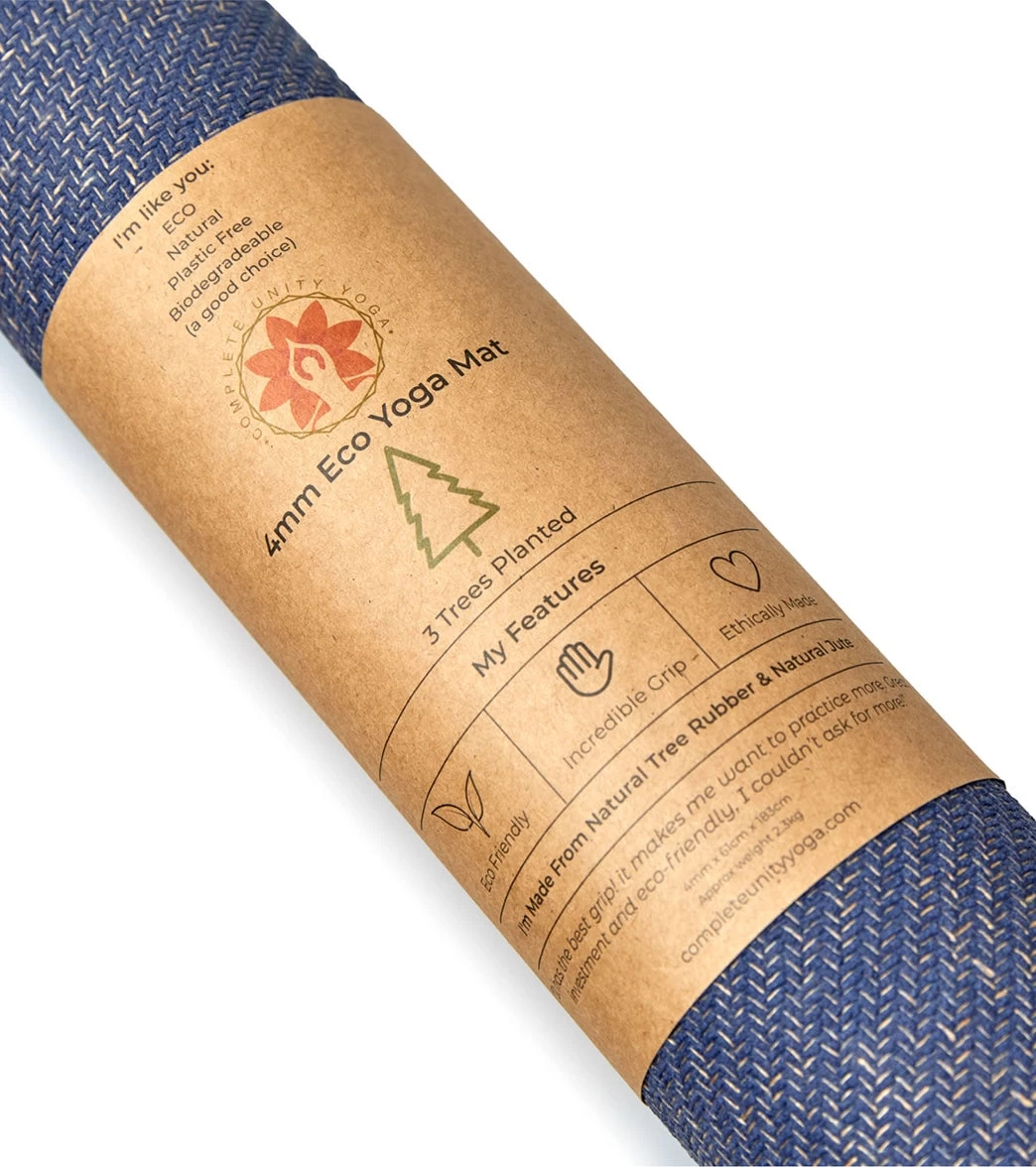 Complete Unity Complete Grip Eco Yoga Mat 4mm Midnight Blue - Image 3