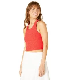 Beyond Yoga Focus Cropped Tank Redflower-Scarlet