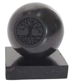 Healing N Love Shungite Tree Of Life Sphere On Base