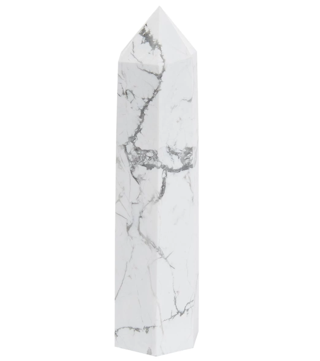 Healing N Love Large Pillar Point Crystal White Howlite