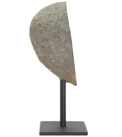 Healing N Love Agate Slice On Stand Gray Agate