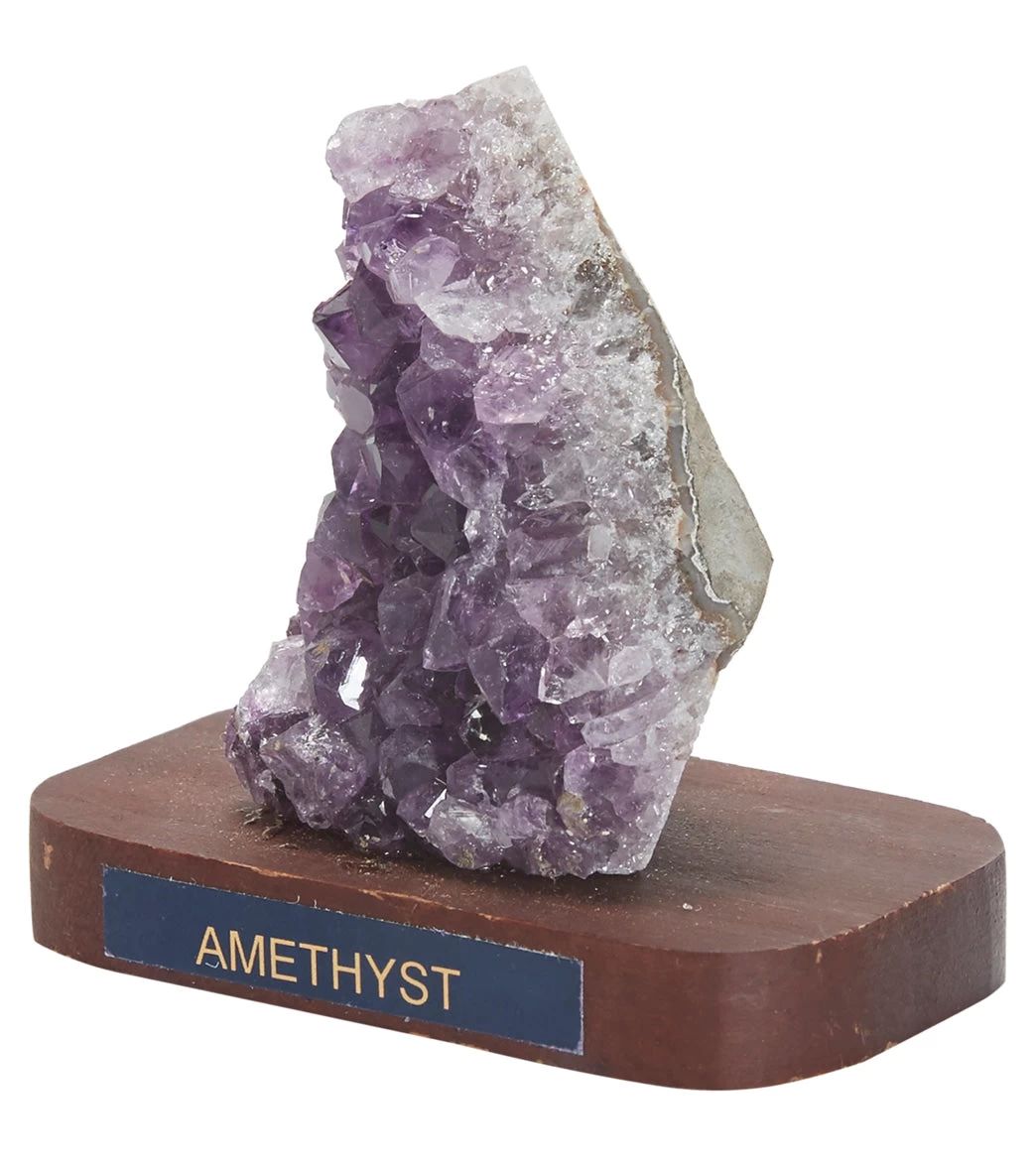 Healing N Love Amethyst On Wooden Base - Image 2