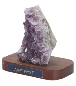 Healing N Love Amethyst On Wooden Base