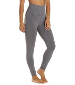 Free People Good Karma Yoga Leggings Washed Grey