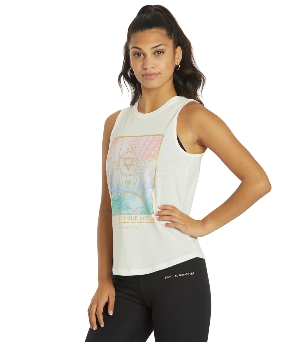 Spiritual Gangster Follow Your Soul Muscle Tank Stone - Image 4