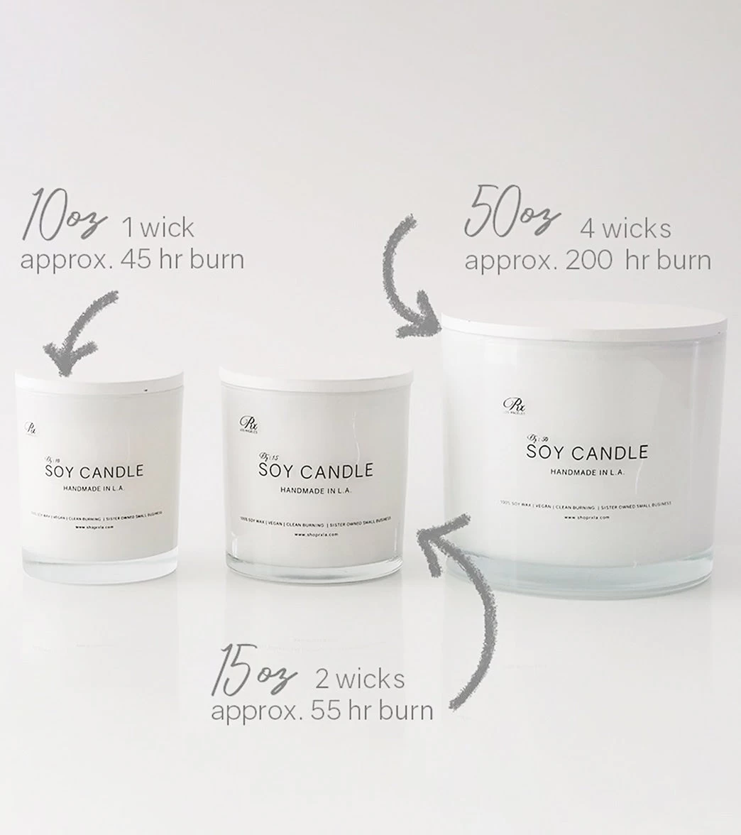 RXLA Fresh Fig Soy Candle, 15 Oz White - Image 2