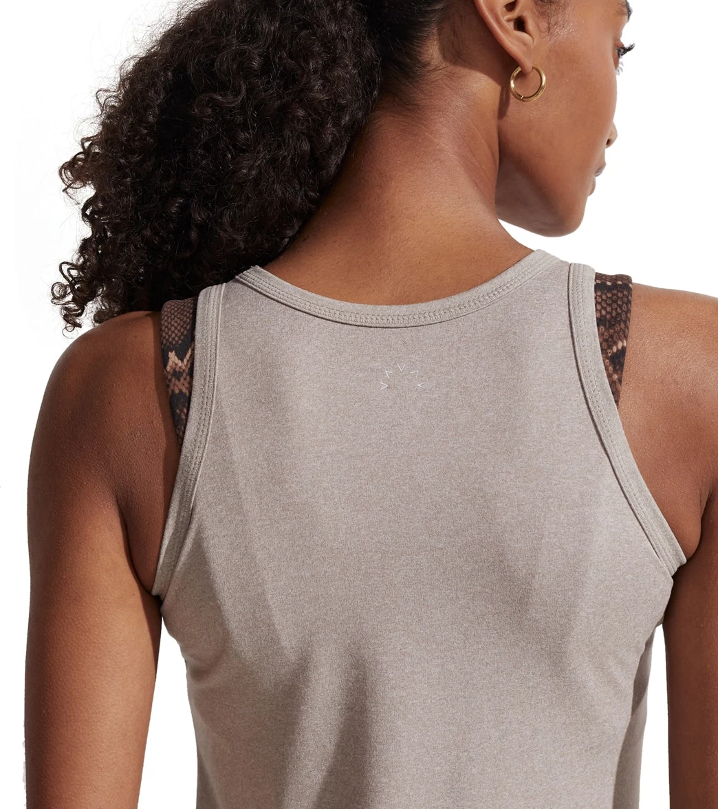 Varley Connie Tank Taupe Marl - Image 2