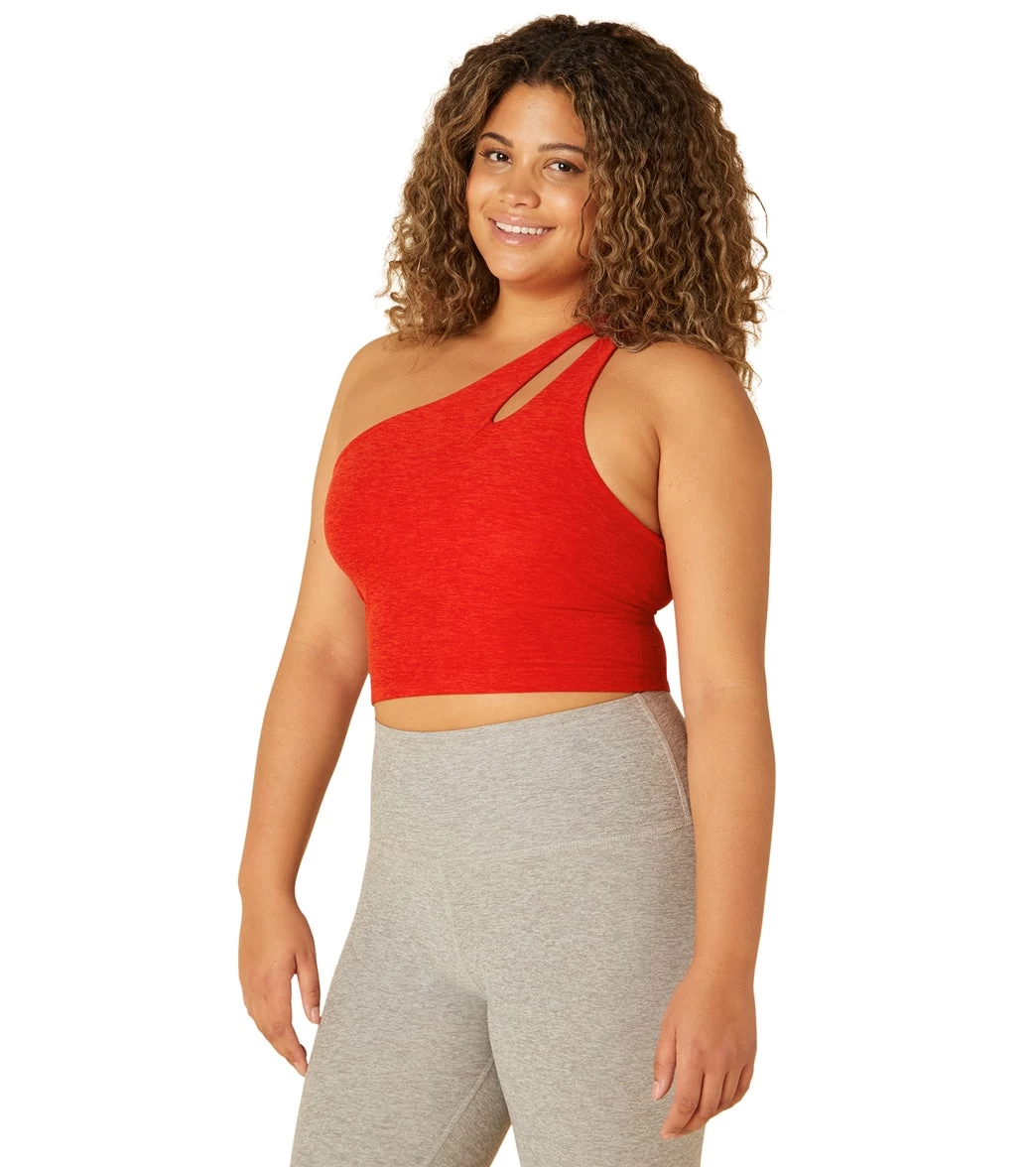 Beyond Yoga Spacedye Lost Your Mind Cropped Tank Red Hot-Siren