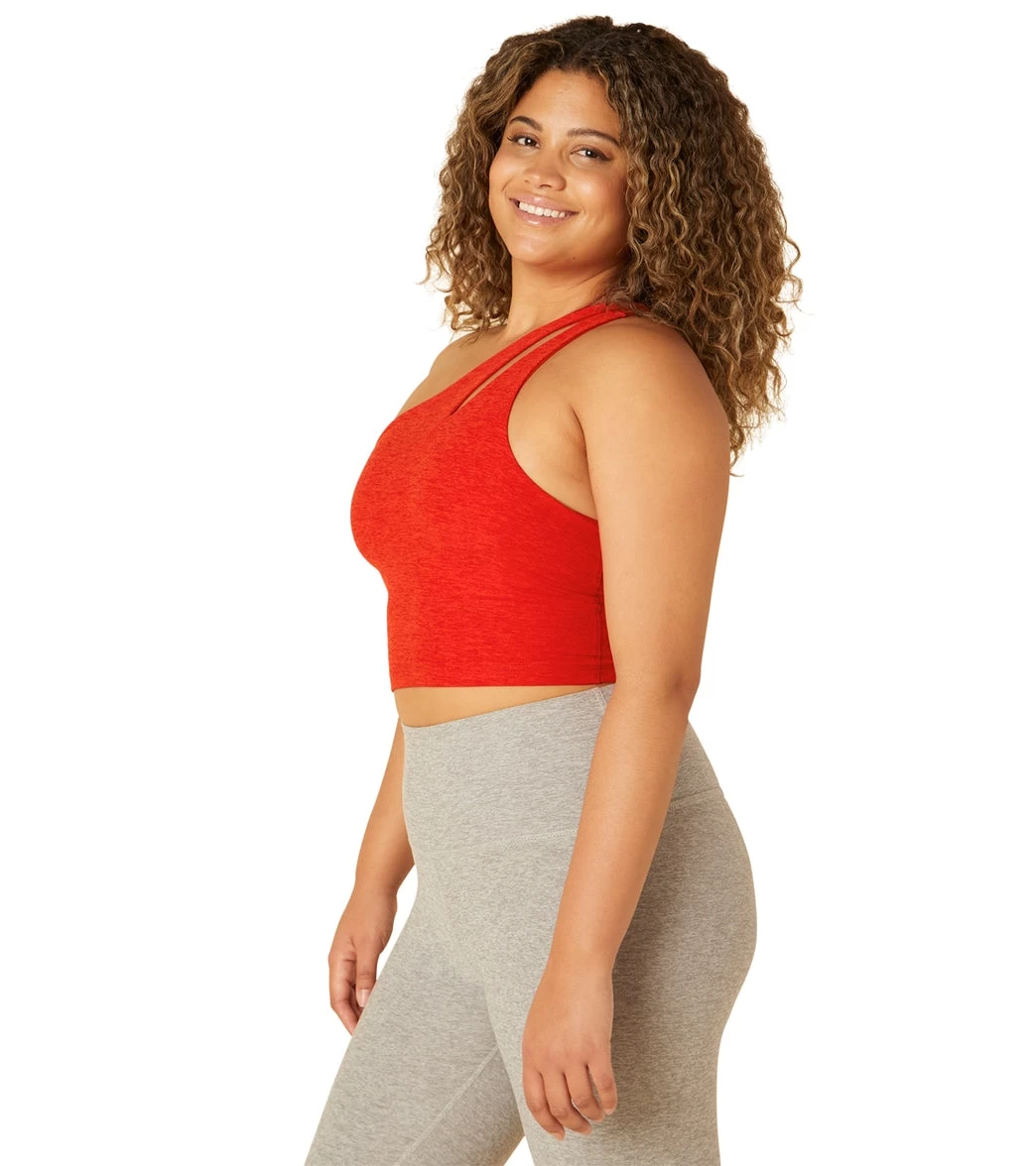 Beyond Yoga Spacedye Lost Your Mind Cropped Tank Red Hot-Siren - Image 3