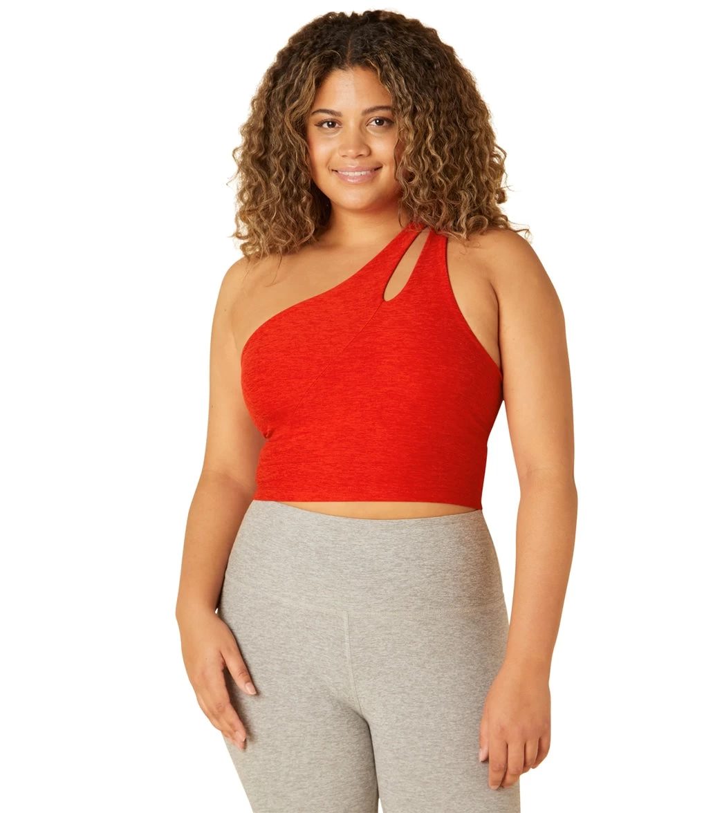 Beyond Yoga Spacedye Lost Your Mind Cropped Tank Red Hot-Siren - Image 4