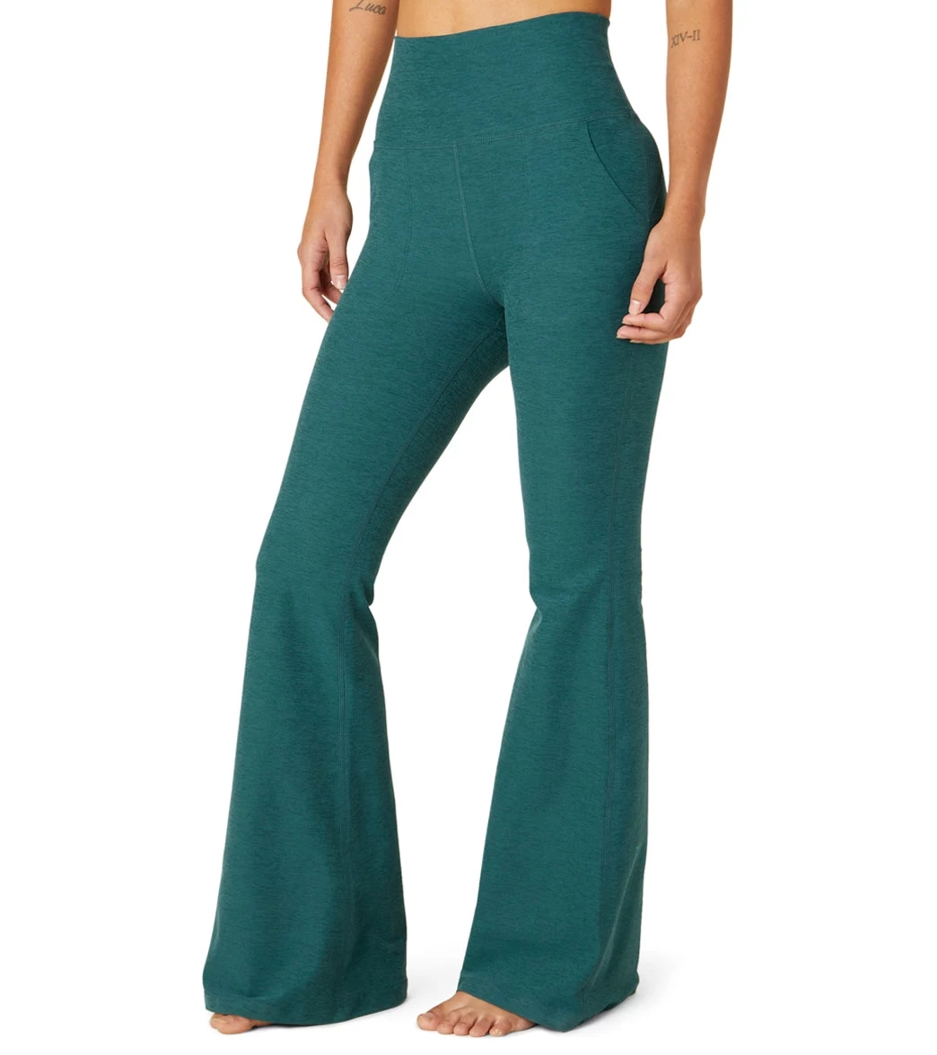 Beyond Yoga Spacedye All Day Flare High Waisted Pant Deep Sea Heather