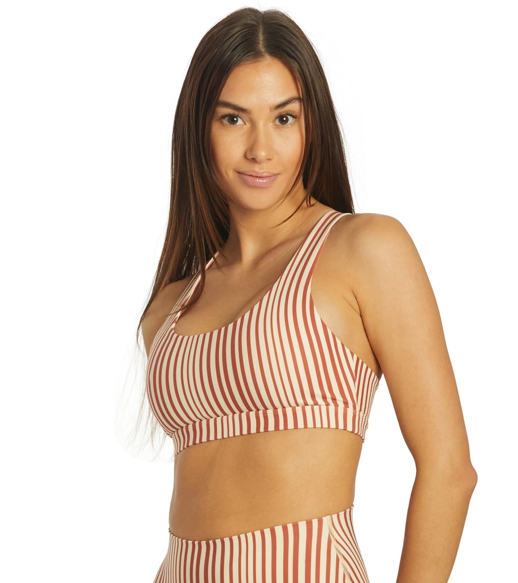 Spiritual Gangster Studio Sports Bra Amore Stripe Print - Image 4