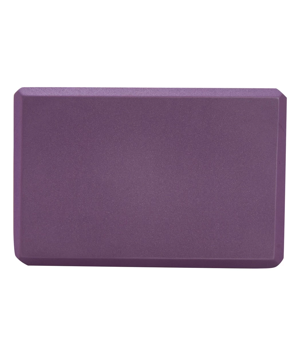 Halfmoon 4" Foam Yoga Block Plum