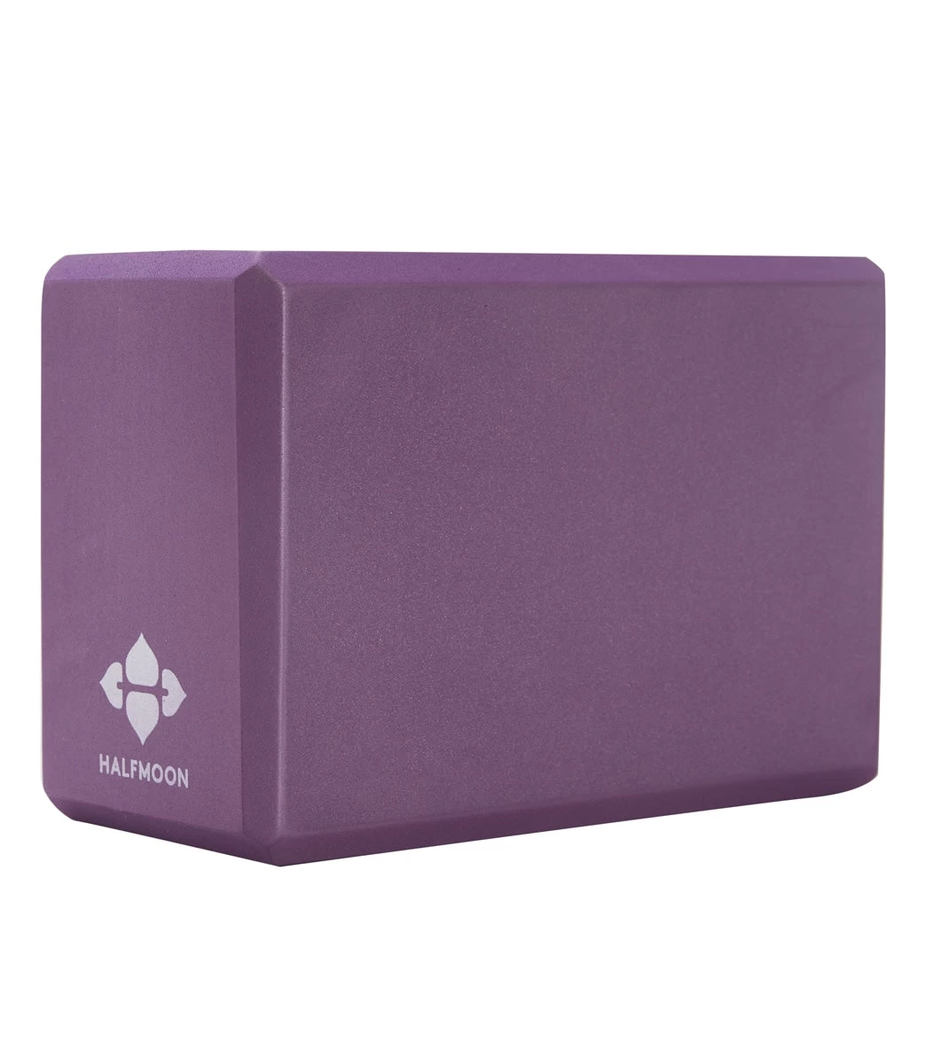 Halfmoon 4" Foam Yoga Block Plum - Image 3