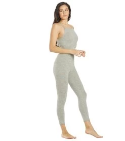 Free People Movement Side To Side Performance Leotard Heather Grey