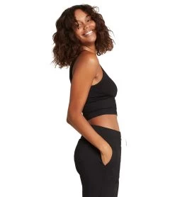 Boody Shelf Bra Crop Top Black