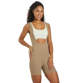 Year Of Ours Ribbed Biker Onesie Caribou/Bone