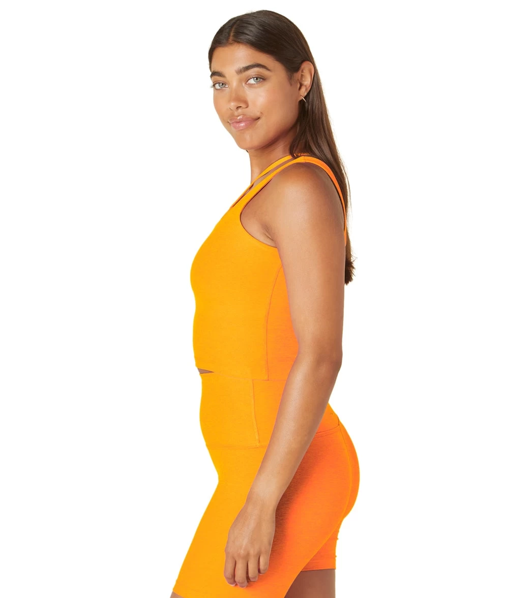 Beyond Yoga Spacedye Shapeshift Cropped Tank Mango Pop Heather - Image 3