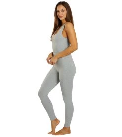 Year Of Ours Body V-Neck Jumpsuit Heathered Grey