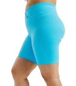 Year Of Ours V-Waist Biker Short Pisces Blue