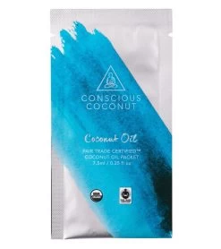 Conscious Coconut Mindful Mini Pouch Of Coconut Oil, 2.5 Oz. (10 Packets)