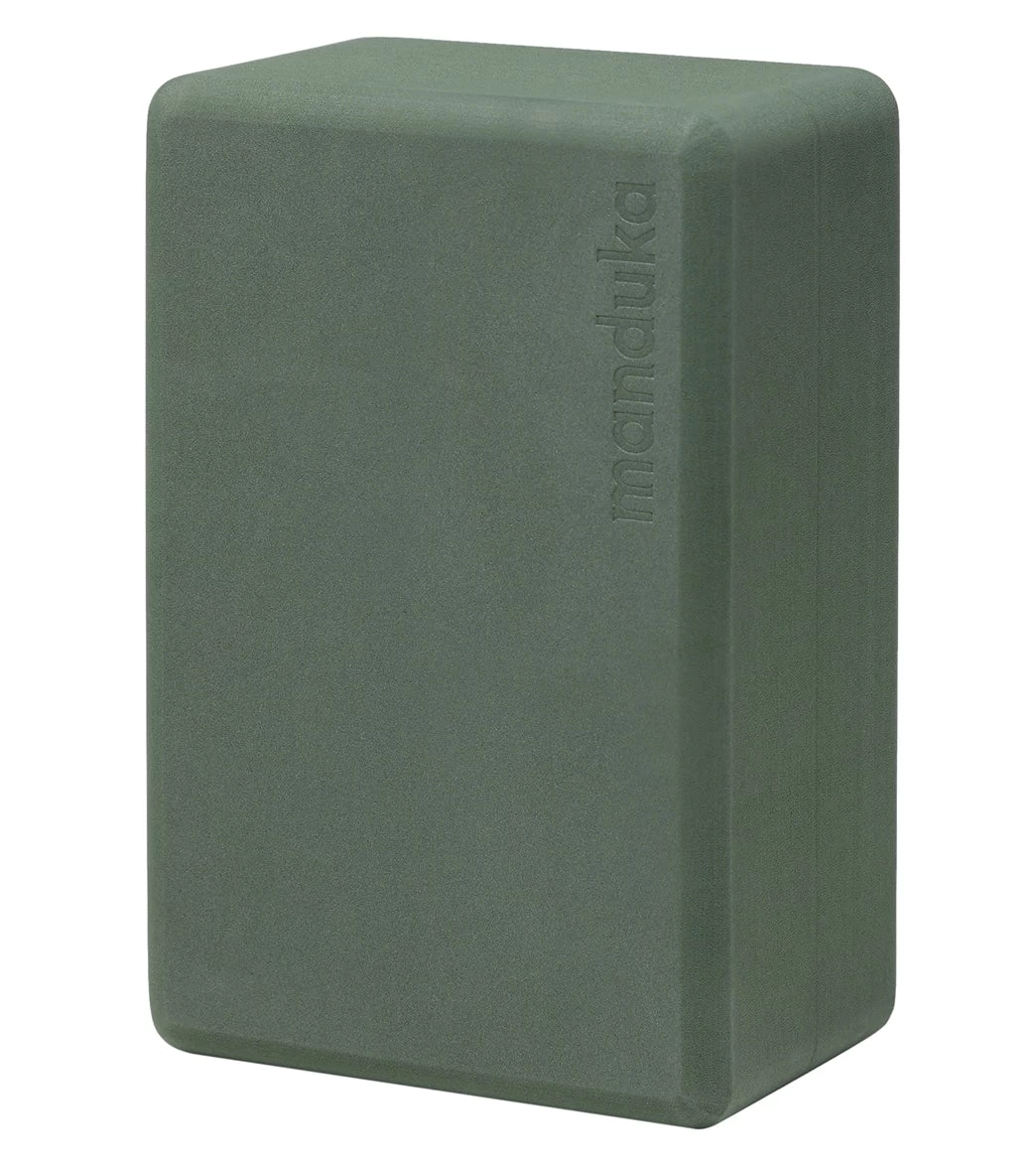 Manduka Recycled Foam Yoga Block Sage - Image 2