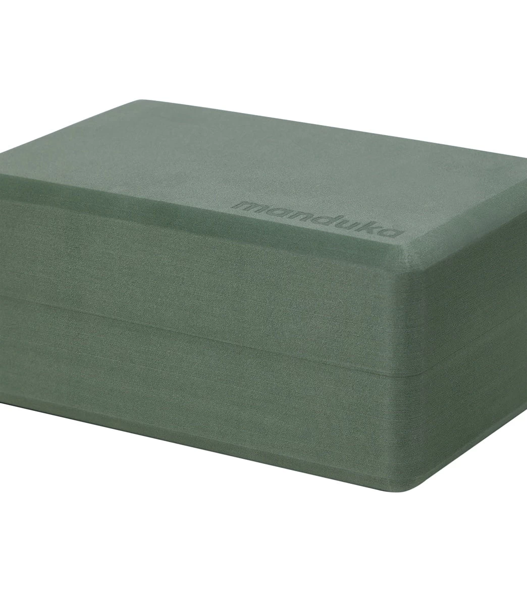 Manduka Recycled Foam Yoga Block Sage - Image 4